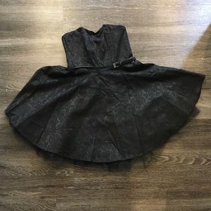 Forever 21 black flounce party dress large